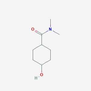 molecular formula C9H17NO2 B3100548 trans 4-Hydroxycyclohexanecarboxylic acid dimethylamide CAS No. 137214-37-0