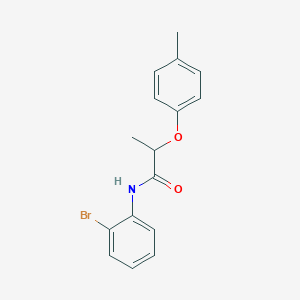molecular formula C16H16BrNO2 B310055 N-(2-bromophenyl)-2-(4-methylphenoxy)propanamide 