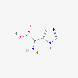 molecular formula C5H7N3O2 B3100574 2-Amino-2-(1H-imidazol-5-yl)acetic acid CAS No. 13726-60-8