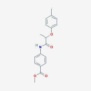 molecular formula C18H19NO4 B310058 Methyl 4-{[2-(4-methylphenoxy)propanoyl]amino}benzoate 