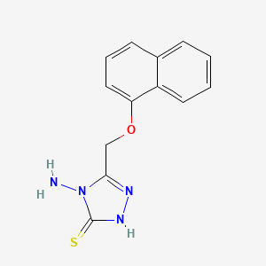 4-Amino-5-[(1-naphthyloxy)methyl]-4H-1,2,4-triazole-3-thiol