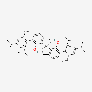 molecular formula C47H60O2 B3100590 (1R)-2,2',3,3'-四氢-6,6'-双[2,4,6-三(1-甲基乙基)苯基]-1,1'-螺[1H-茚]-7,7'-二醇 CAS No. 1372719-98-6