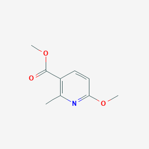 molecular formula C9H11NO3 B3100663 Methyl 6-methoxy-2-methylnicotinate CAS No. 137347-39-8