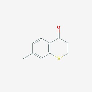 molecular formula C10H10OS B3100668 7-甲硫代色满-4-酮 CAS No. 13735-18-7