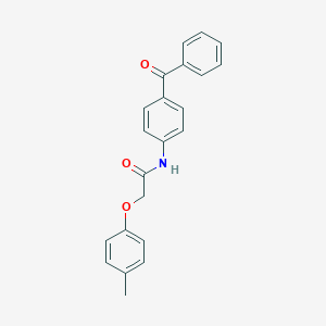 molecular formula C22H19NO3 B310067 N-(4-benzoylphenyl)-2-(4-methylphenoxy)acetamide 