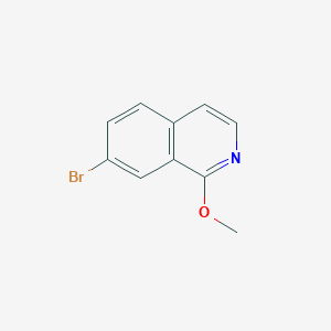molecular formula C10H8BrNO B3100676 Isoquinoline, 7-bromo-1-methoxy- CAS No. 1374258-30-6