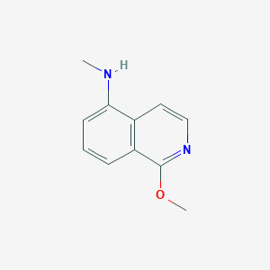 molecular formula C11H12N2O B3100723 1-Methoxy-N-methylisoquinolin-5-amine CAS No. 1374651-72-5