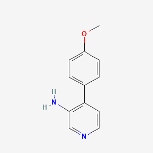 molecular formula C12H12N2O B3100751 4-(4-甲氧基苯基)吡啶-3-胺 CAS No. 1374664-80-8