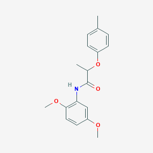 molecular formula C18H21NO4 B310077 N-(2,5-dimethoxyphenyl)-2-(4-methylphenoxy)propanamide 