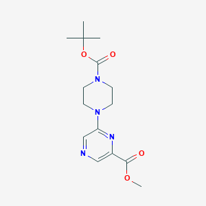 Methyl 6-(4-(tert-butoxycarbonyl)piperazin-1-yl)pyrazine-2-carboxylate