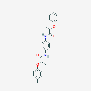 molecular formula C26H28N2O4 B310080 2-(4-methylphenoxy)-N-(4-{[2-(4-methylphenoxy)propanoyl]amino}phenyl)propanamide 