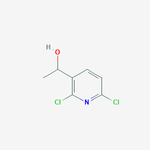 molecular formula C7H7Cl2NO B3100800 1-(2,6-二氯吡啶-3-基)-乙醇 CAS No. 1375708-67-0