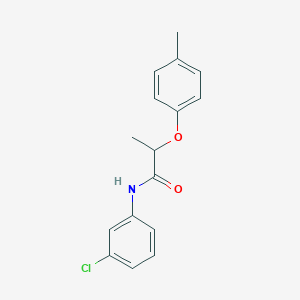 molecular formula C16H16ClNO2 B310081 N-(3-chlorophenyl)-2-(4-methylphenoxy)propanamide 