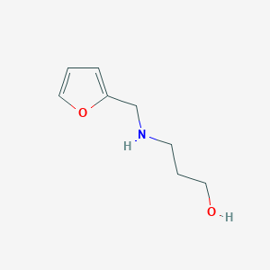 molecular formula C8H13NO2 B3100819 3-[(Furan-2-ylmethyl)-amino]-propan-1-ol CAS No. 137788-52-4