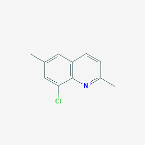 molecular formula C11H10ClN B3100823 8-Chloro-2,6-dimethylquinoline CAS No. 1378255-37-8