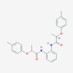 molecular formula C26H28N2O4 B310085 2-(4-methylphenoxy)-N-(2-{[2-(4-methylphenoxy)propanoyl]amino}phenyl)propanamide 