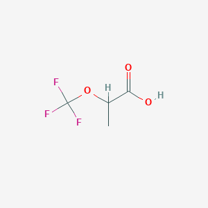 molecular formula C4H5F3O3 B3100850 2-(Trifluoromethoxy)propionic acid CAS No. 1378795-51-7