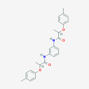 molecular formula C26H28N2O4 B310086 2-(4-methylphenoxy)-N-(3-{[2-(4-methylphenoxy)propanoyl]amino}phenyl)propanamide 