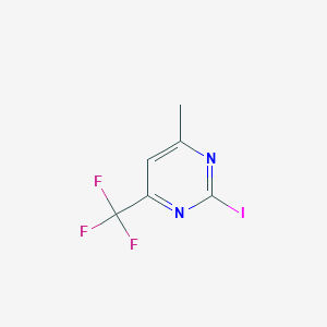 molecular formula C6H4F3IN2 B3100902 2-Iodo-4-methyl-6-(trifluoromethyl)pyrimidine CAS No. 1379323-55-3