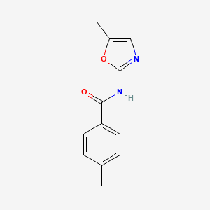 molecular formula C12H12N2O2 B3100903 4-Methyl-N-(5-methyloxazol-2-yl)benzamide CAS No. 137935-60-5
