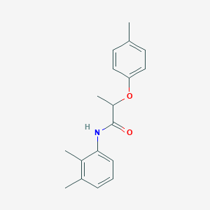 molecular formula C18H21NO2 B310091 N-(2,3-dimethylphenyl)-2-(4-methylphenoxy)propanamide 