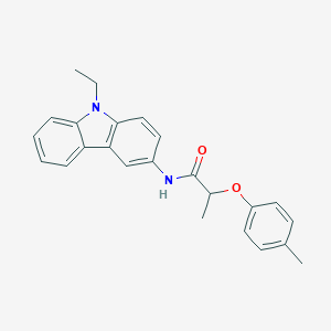 molecular formula C24H24N2O2 B310093 N-(9-ethyl-9H-carbazol-3-yl)-2-(4-methylphenoxy)propanamide 