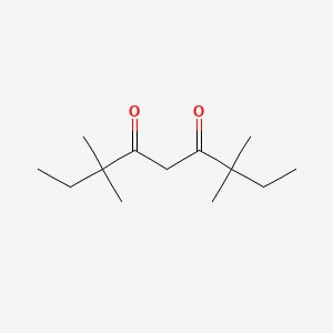 molecular formula C13H24O2 B3100931 3,3,7,7-Tetramethylnonane-4,6-dione CAS No. 138024-17-6