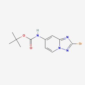 tert-Butyl (2-bromo-[1,2,4]triazolo[1,5-a]pyridin-7-yl)carbamate