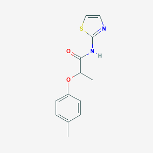 molecular formula C13H14N2O2S B310095 2-(4-methylphenoxy)-N-(1,3-thiazol-2-yl)propanamide 