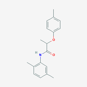 molecular formula C18H21NO2 B310096 N-(2,5-dimethylphenyl)-2-(4-methylphenoxy)propanamide 
