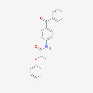 molecular formula C23H21NO3 B310097 N-(4-benzoylphenyl)-2-(4-methylphenoxy)propanamide 