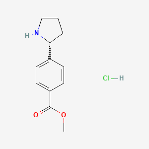 (R)-methyl 4-(pyrrolidin-2-yl)benzoate hydrochloride