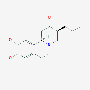 molecular formula C19H27NO3 B3100974 (3S,11bR)-3-isobutyl-9,10-dimethoxy-3,4,6,7-tetrahydro-1H-pyrido[2,1-a]isoquinolin-2(11bH)-one CAS No. 1381929-92-5