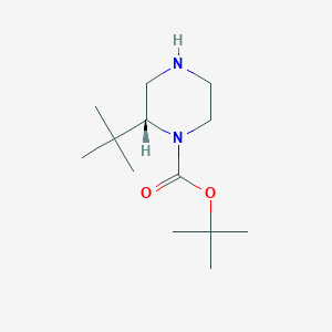 molecular formula C13H26N2O2 B3100997 (R)-1-Boc-2-(叔丁基)哌嗪 CAS No. 1382035-40-6
