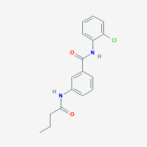 molecular formula C17H17ClN2O2 B310101 3-(butyrylamino)-N-(2-chlorophenyl)benzamide 