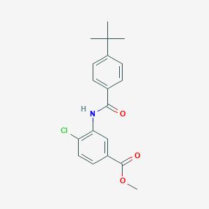 molecular formula C19H20ClNO3 B310103 Methyl 3-[(4-tert-butylbenzoyl)amino]-4-chlorobenzoate 