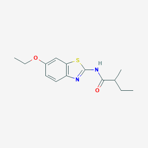 molecular formula C14H18N2O2S B310105 N-(6-ethoxy-1,3-benzothiazol-2-yl)-2-methylbutanamide 