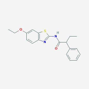 molecular formula C19H20N2O2S B310107 N-(6-Ethoxy-benzothiazol-2-yl)-2-phenyl-butyramide 