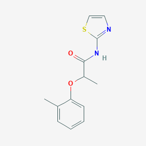molecular formula C13H14N2O2S B310113 2-(2-methylphenoxy)-N-(1,3-thiazol-2-yl)propanamide 