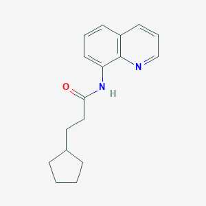 molecular formula C17H20N2O B310118 3-cyclopentyl-N-quinolin-8-ylpropanamide 