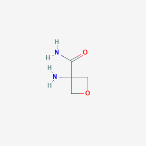molecular formula C4H8N2O2 B3101191 3-氨基氧杂烷-3-甲酰胺 CAS No. 138650-60-9