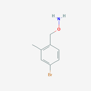 molecular formula C8H10BrNO B3101227 O-[(4-bromo-2-methylphenyl)methyl]hydroxylamine CAS No. 1388053-92-6