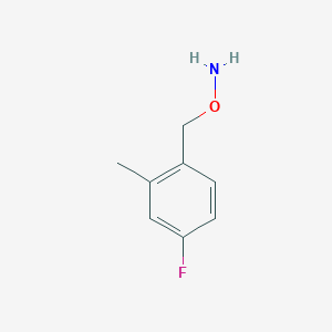 molecular formula C8H10FNO B3101236 O-(4-Fluoro-2-methylbenzyl)hydroxylamine CAS No. 1388061-86-6