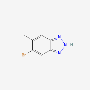 molecular formula C7H6BrN3 B3101247 1H-Benzotriazole, 6-bromo-5-methyl- CAS No. 1388070-91-4