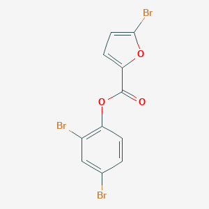 molecular formula C11H5Br3O3 B310125 2,4-Dibromophenyl 5-bromo-2-furoate 