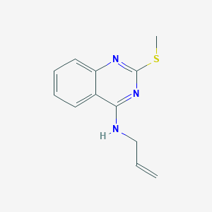 molecular formula C12H13N3S B3101285 N-allyl-2-(methylsulfanyl)-4-quinazolinamine CAS No. 139047-56-6