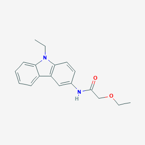 molecular formula C18H20N2O2 B310129 2-ethoxy-N-(9-ethyl-9H-carbazol-3-yl)acetamide 