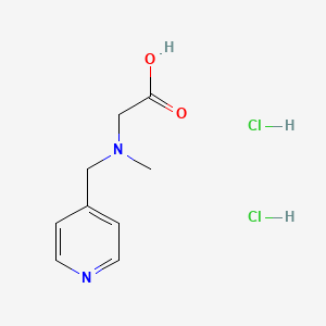 molecular formula C9H14Cl2N2O2 B3101297 N-Methyl-N-(4-pyridinylmethyl)glycine dihydrochloride CAS No. 1390654-31-5