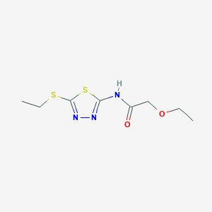 2-ethoxy-N-[5-(ethylthio)-1,3,4-thiadiazol-2-yl]acetamide