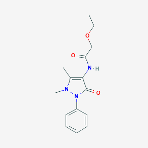 molecular formula C15H19N3O3 B310133 N-(1,5-dimethyl-3-oxo-2-phenyl-2,3-dihydro-1H-pyrazol-4-yl)-2-ethoxyacetamide 